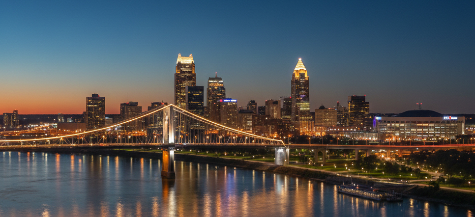 Louisville, Kentucky skyline, host city for the 2026 ADMSEP Annual Meeting.